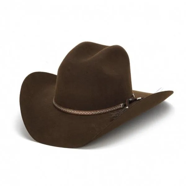 Stampede Men's Felt 100X Wool Western Hat - The Colton in Black, Brown