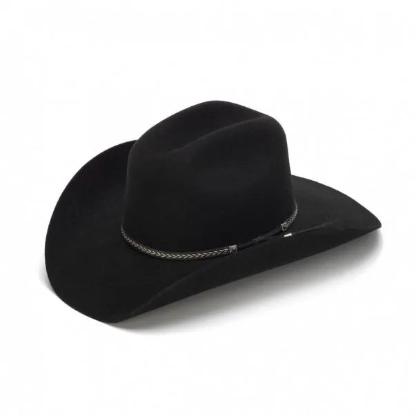 Stampede Men's Felt 100X Wool Western Hat - The Colton in Black, Brown