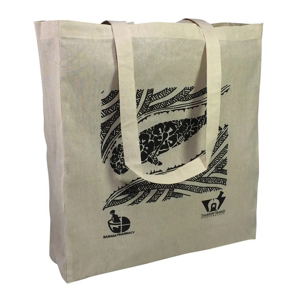 Stock Calico Shopping Bag With Extra Long Handle(SCB-19T)