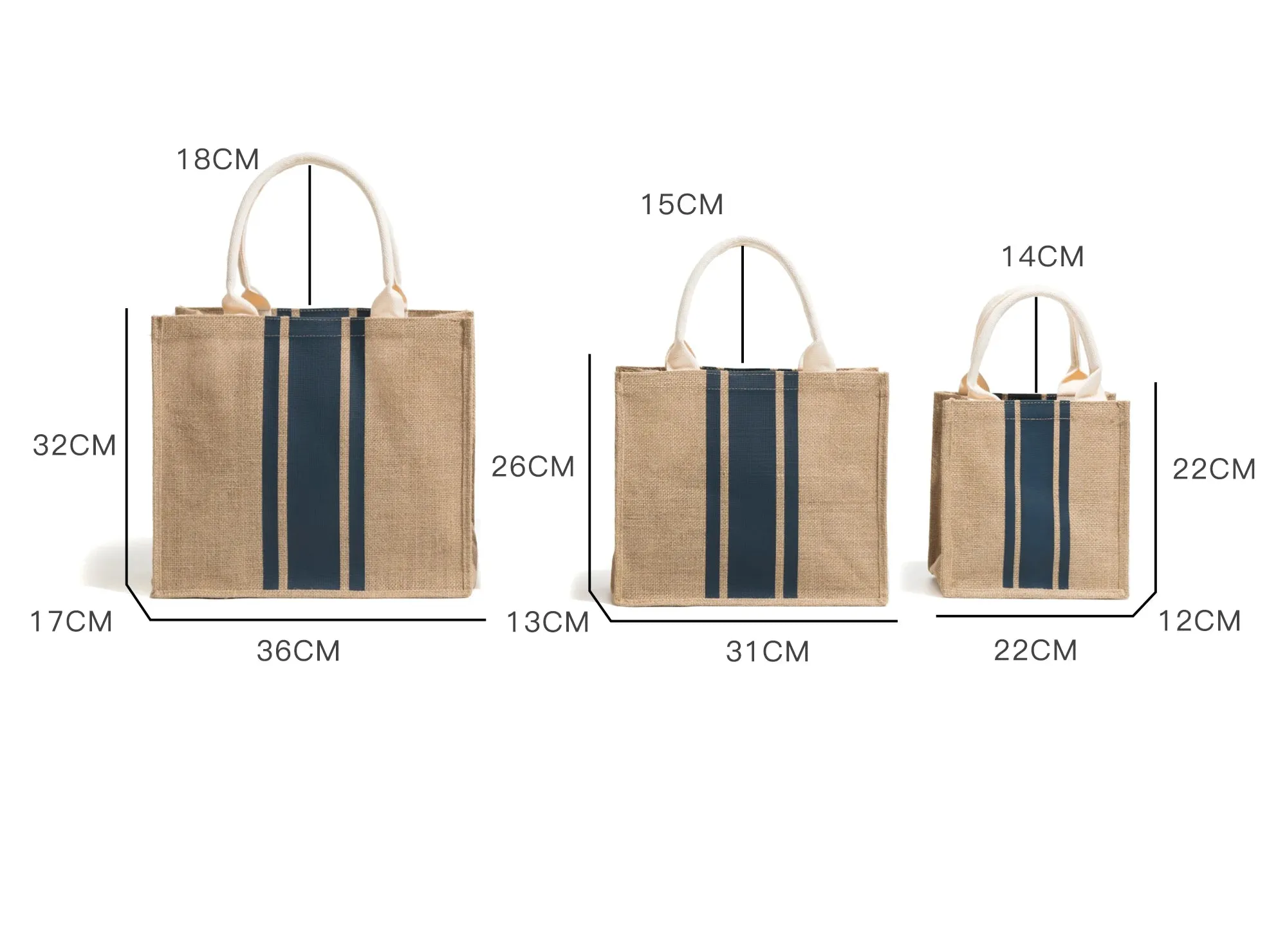 Striped Printed  Eco shopping Bag