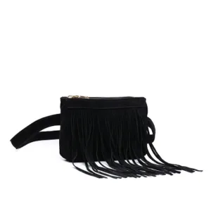 Suede Tassel Waist Bag
