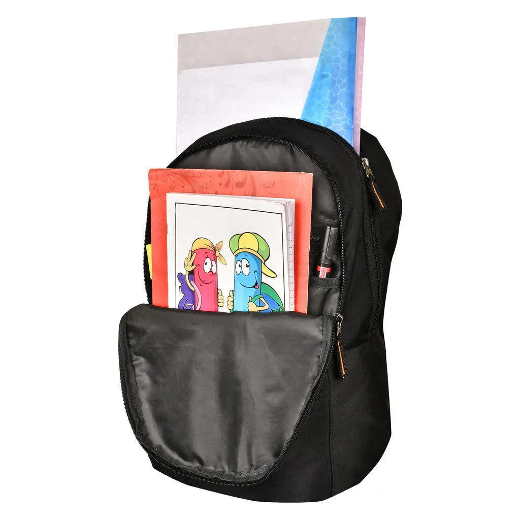 Suntop Pixel Daypack Bag Waterproof Fabric 24 L Backpack(Black and Orange)