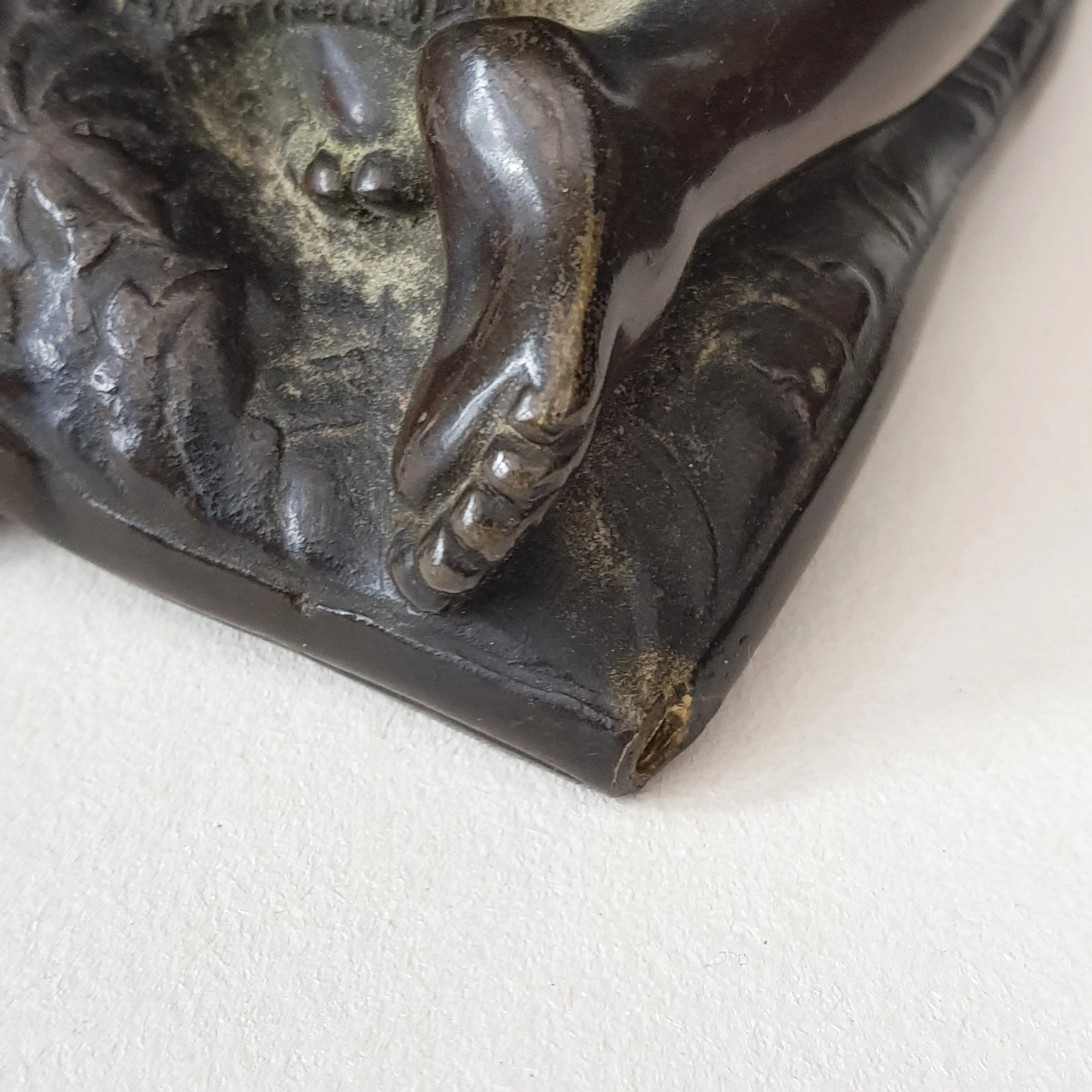 Superb Bronze Statue Figure Of A Young Girl In Prayer Antique Victorian circa 1870