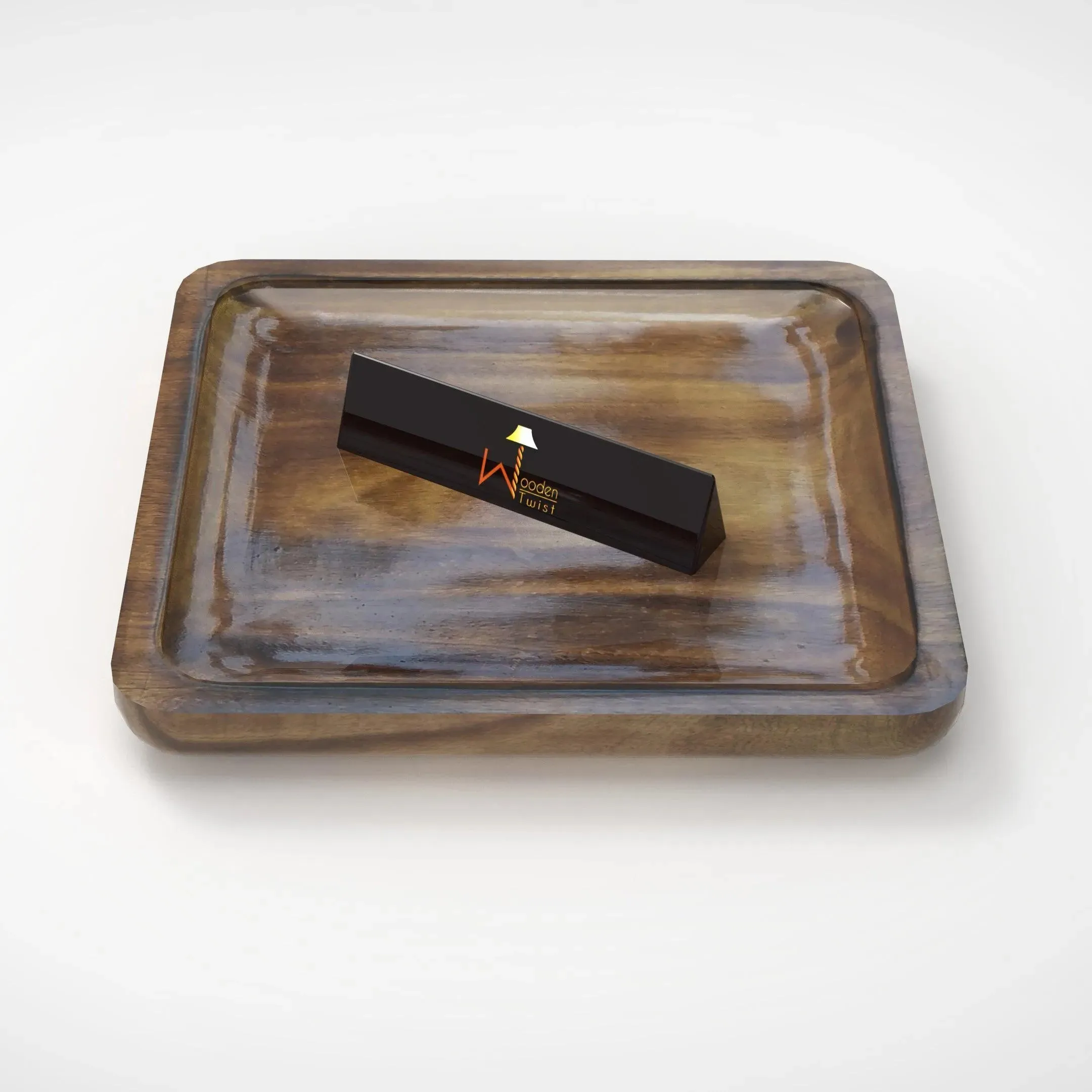 Superb Square Shaped Wooden Serving Tray