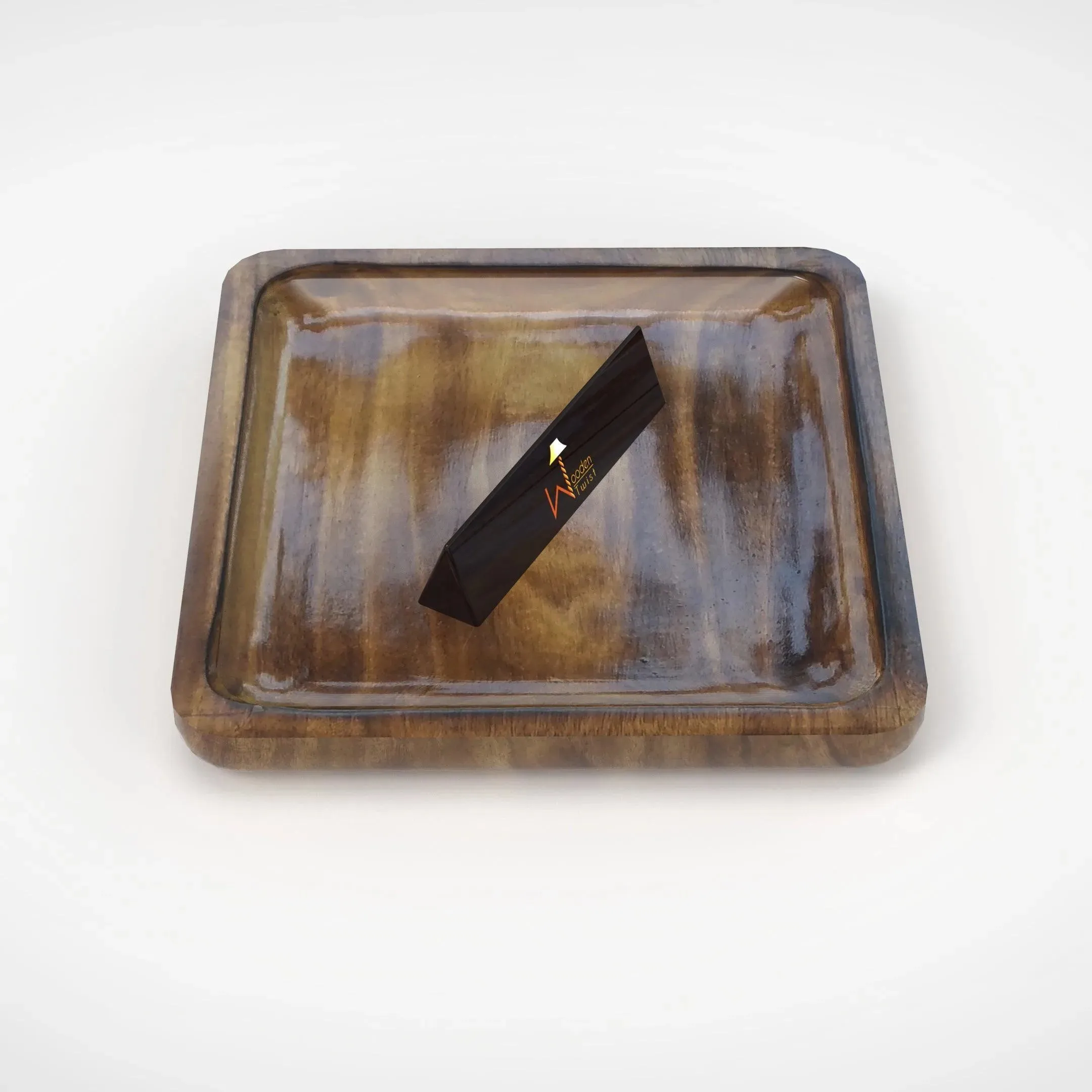 Superb Square Shaped Wooden Serving Tray