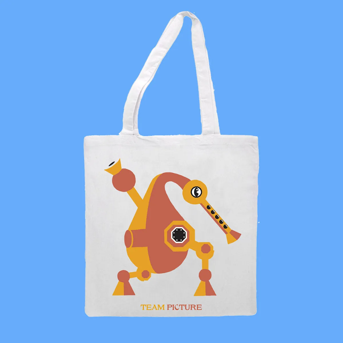 Team Picture Tote Bag (White)
