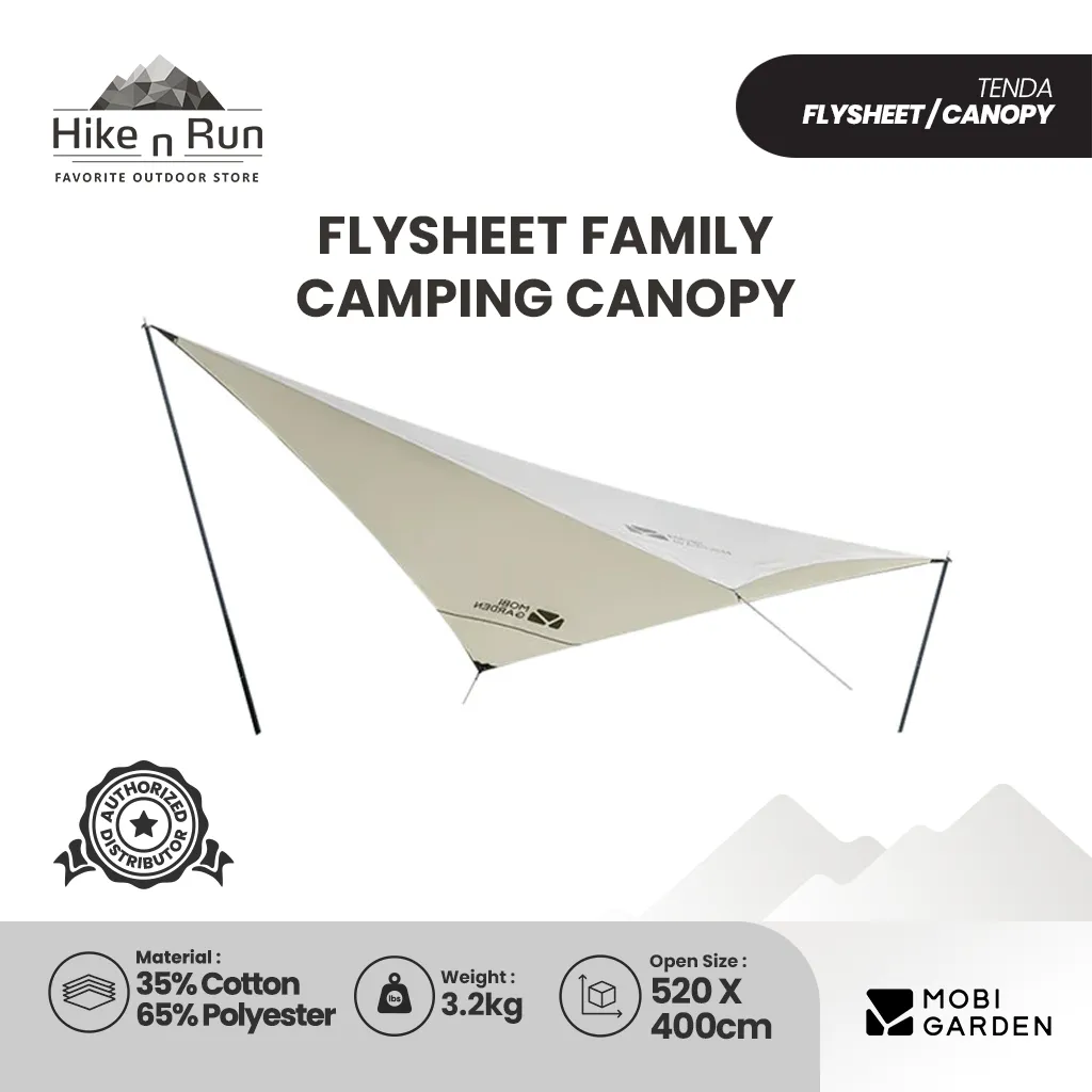 Tenda Kanopi Mobi Garden NX20661021 Flysheet Family Camping Canopy