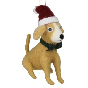 Terrier with Hat Ornament