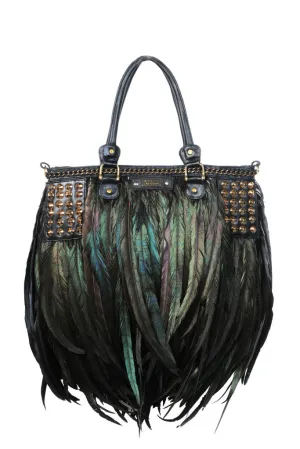 THE FEATHER LUXE TOTE BLACK