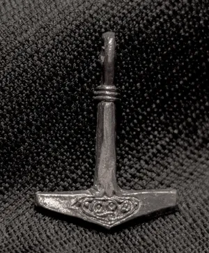 Thors hammer, Silver, flat - XS77