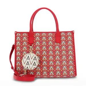 Tonic Verni Red Top Handle Bag