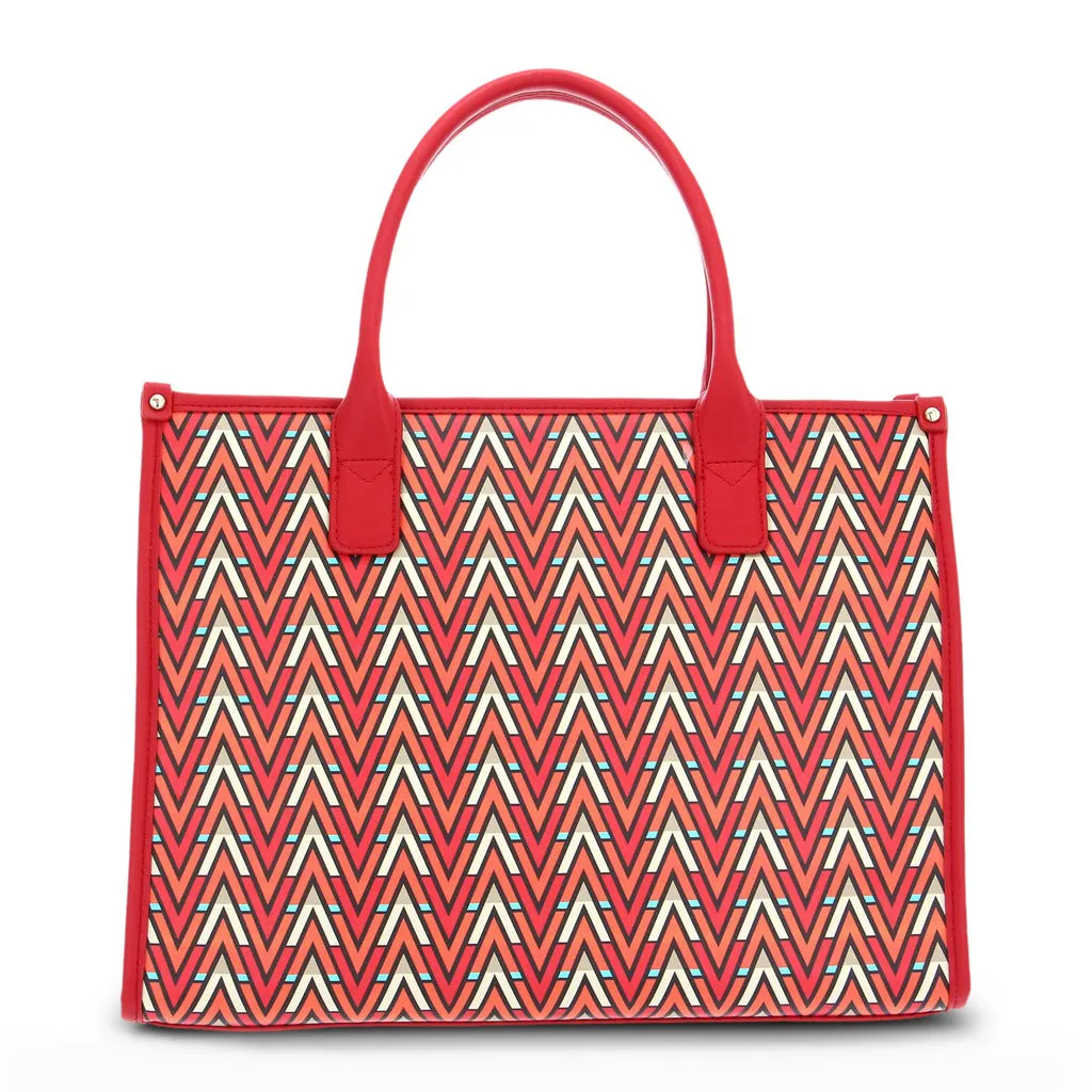 Tonic Verni Red Top Handle Bag