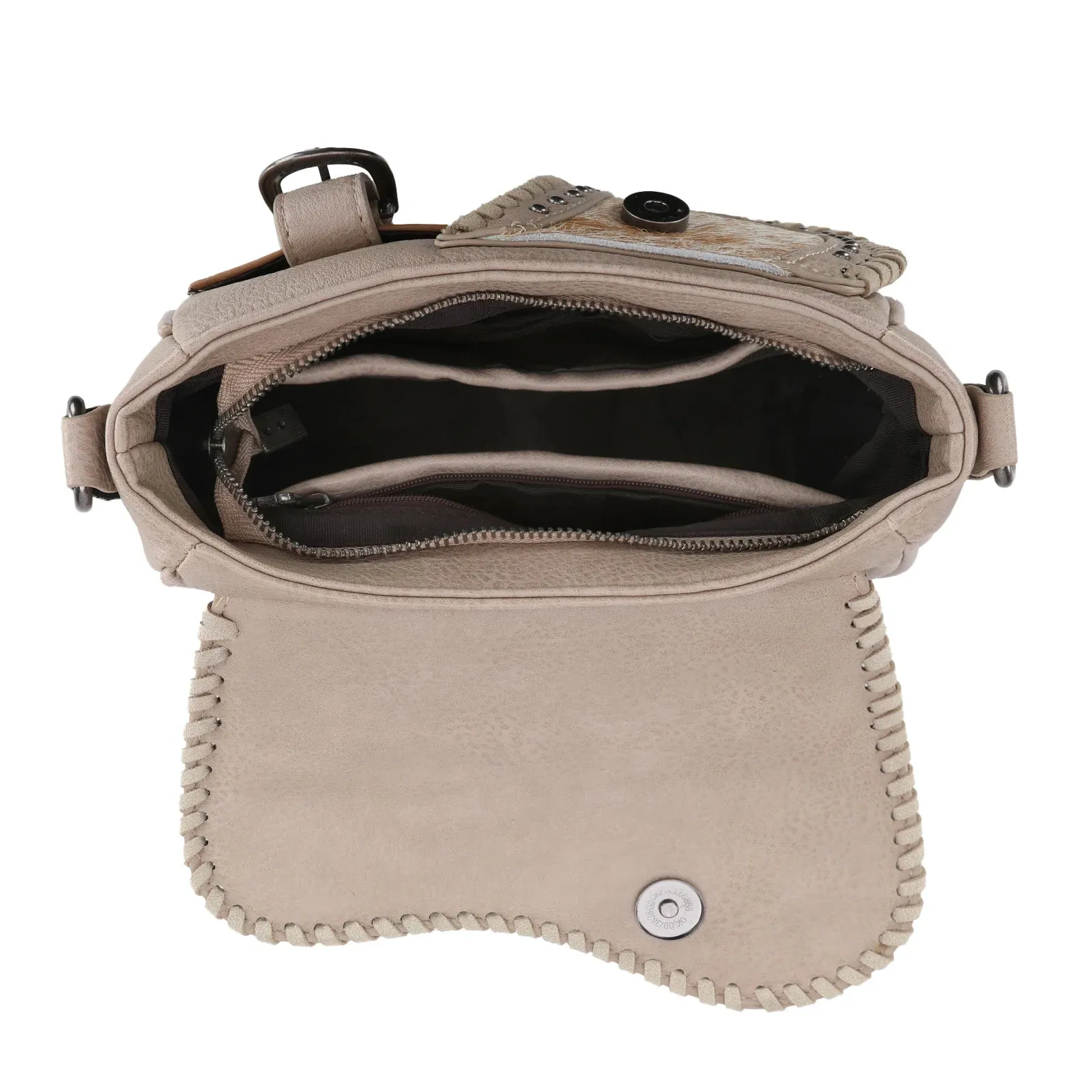 Trinity Ranch Crossbody Saddle Bag - Tan