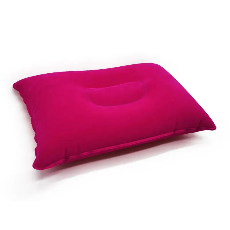Ultralight Inflatable PVC Nylon Air Pillows Camping Hiking Beach Car Plane