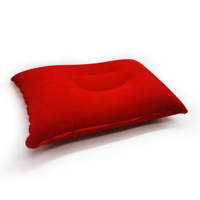 Ultralight Inflatable PVC Nylon Air Pillows Camping Hiking Beach Car Plane