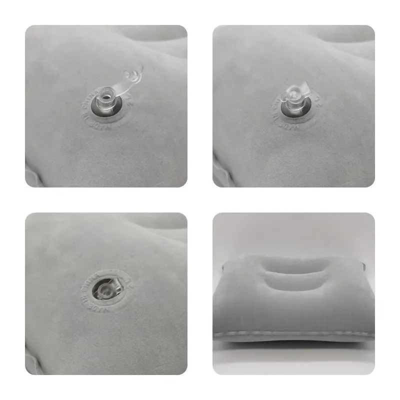 Ultralight Inflatable PVC Nylon Air Pillows Camping Hiking Beach Car Plane