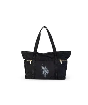 US POLO ASSN. WOMEN NEW SPORT CHIC L SHOPPING NYLON IN BLACK