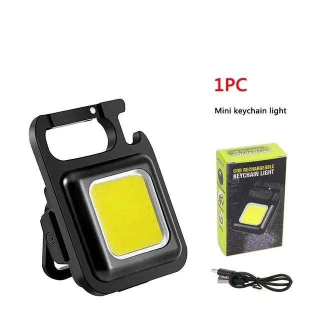 USB Rechargeable LED Flashlight New COB Magnetic Work Lamp Portable Lanterna Built In Battery Camping Torch Emergency Light