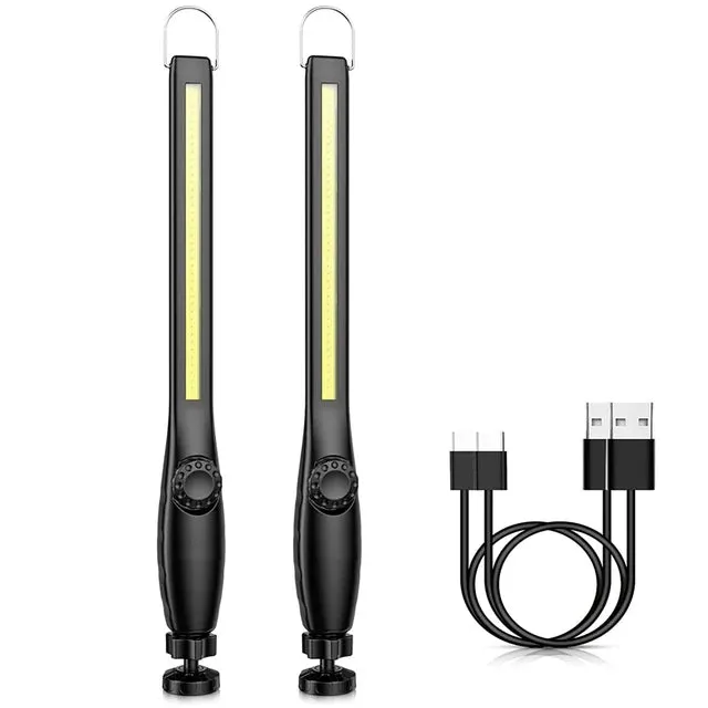 USB Rechargeable LED Flashlight New COB Magnetic Work Lamp Portable Lanterna Built In Battery Camping Torch Emergency Light