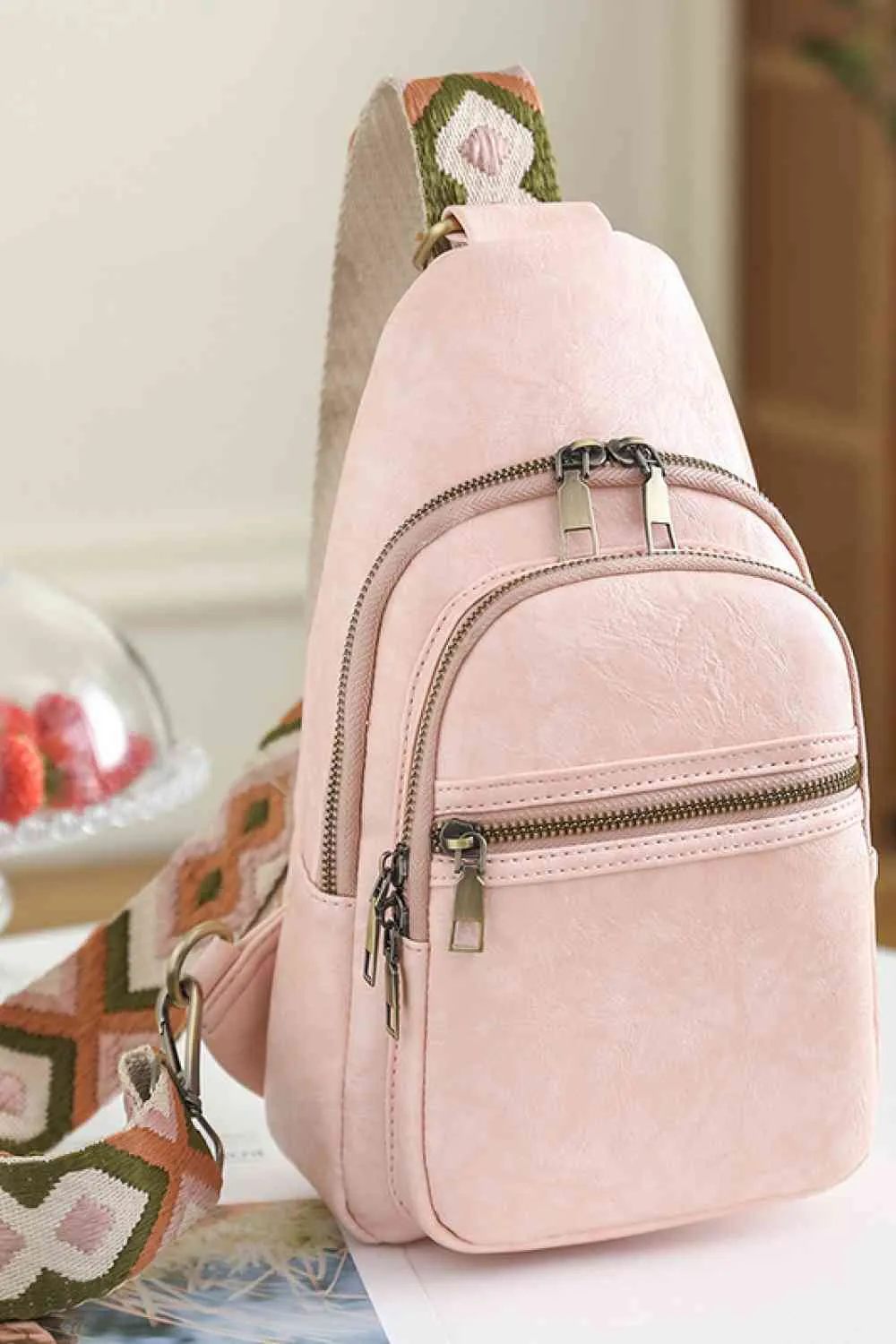 Vegan Leather Sling Bag