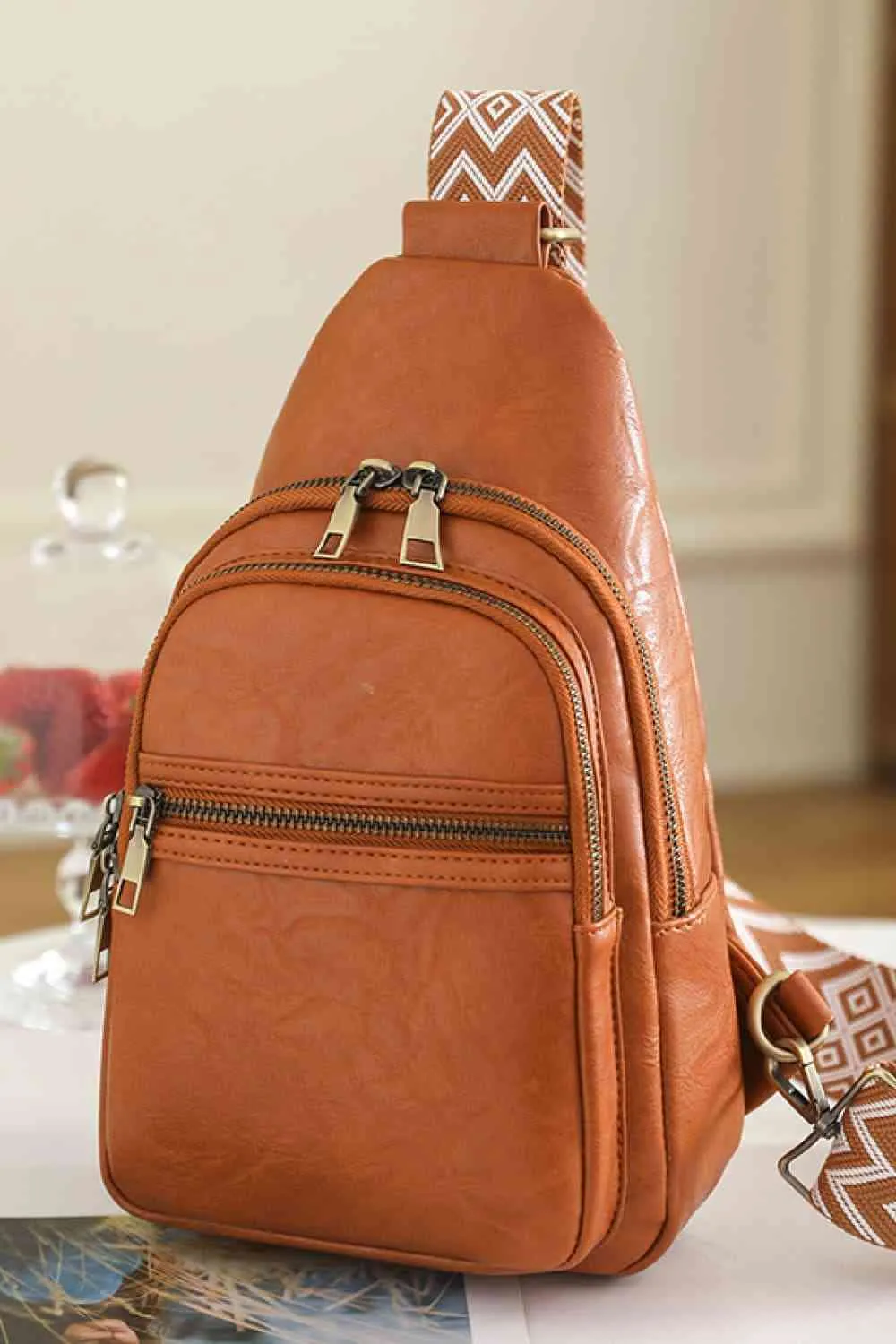 Vegan Leather Sling Bag