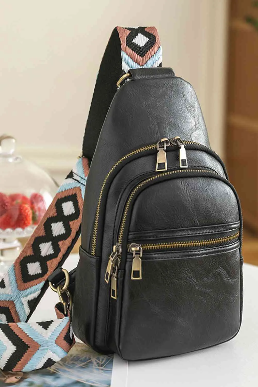 Vegan Leather Sling Bag