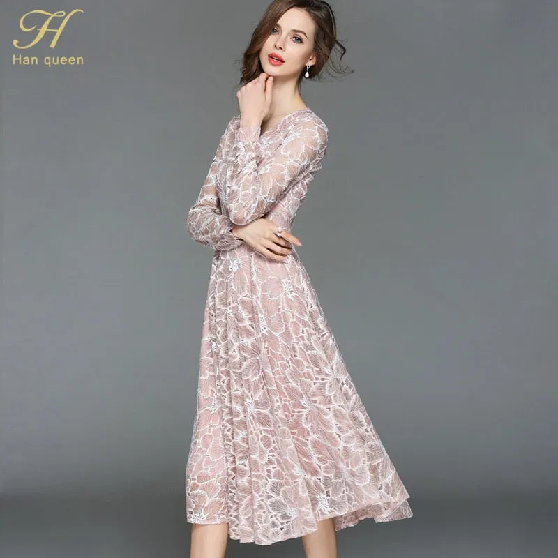 VenusFox Elegant Lace Party Dresses