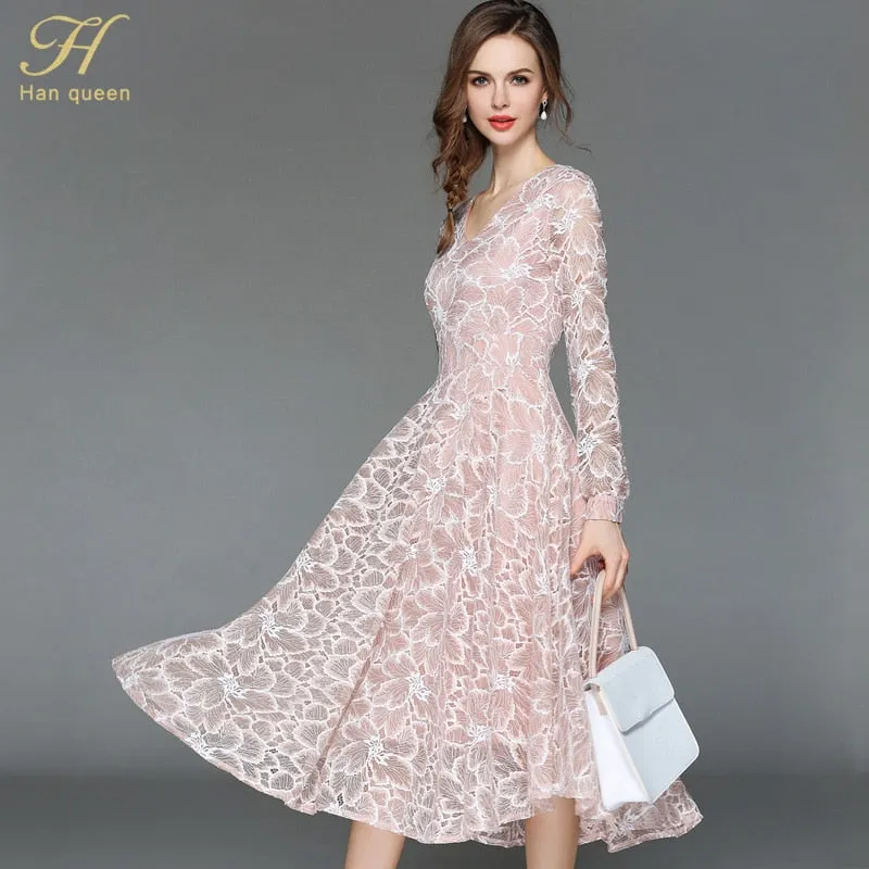 VenusFox Elegant Lace Party Dresses
