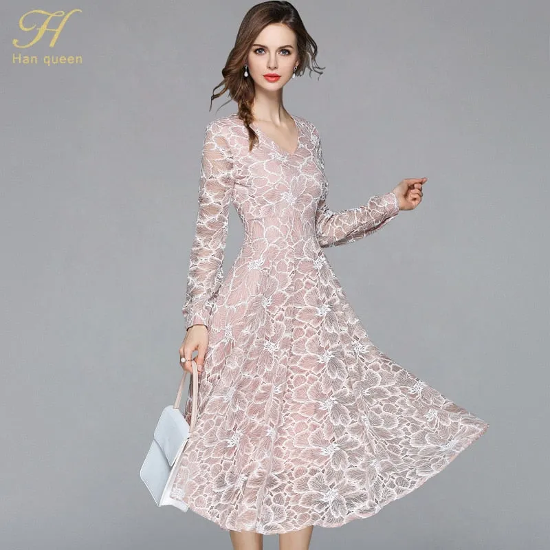 VenusFox Elegant Lace Party Dresses