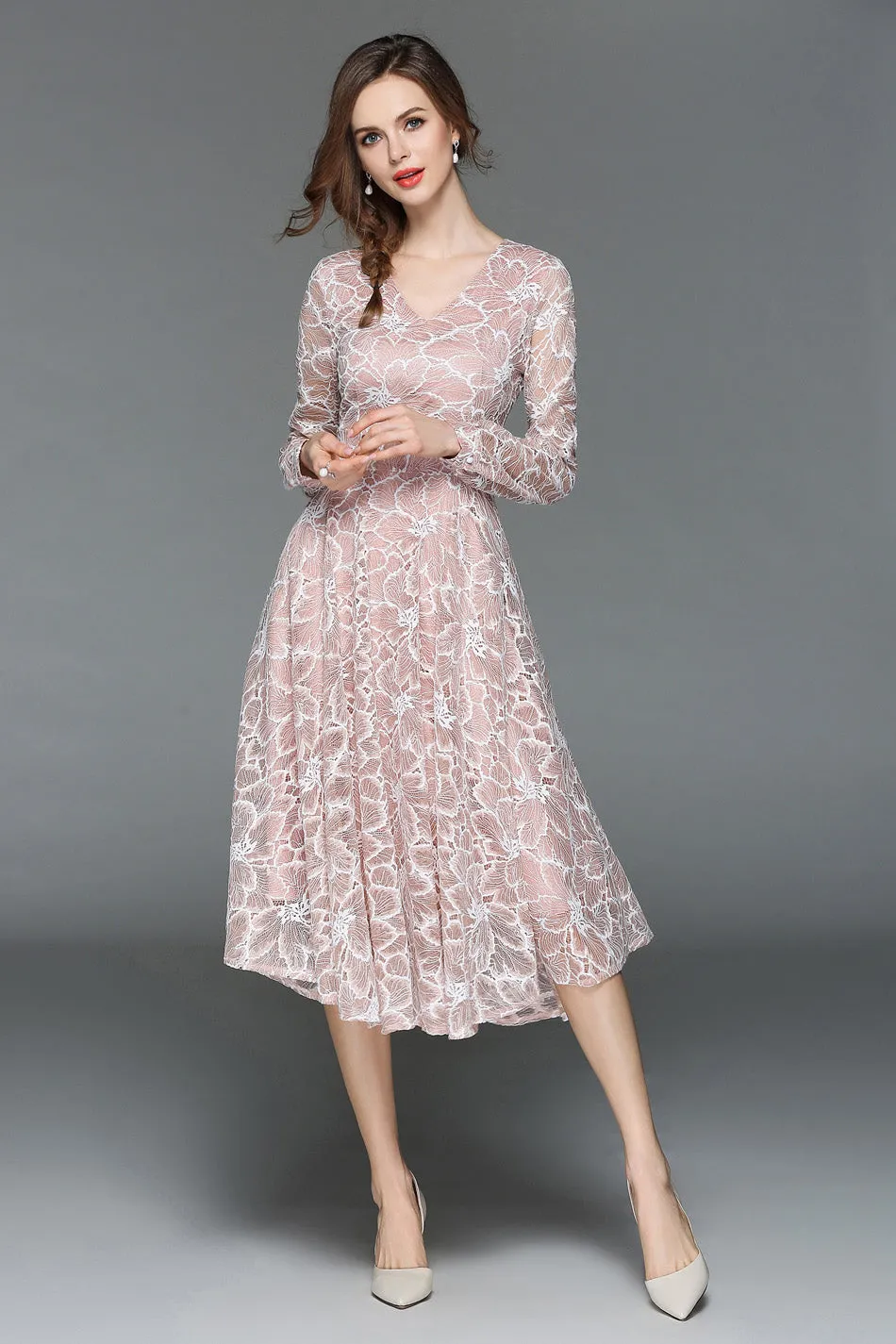 VenusFox Elegant Lace Party Dresses