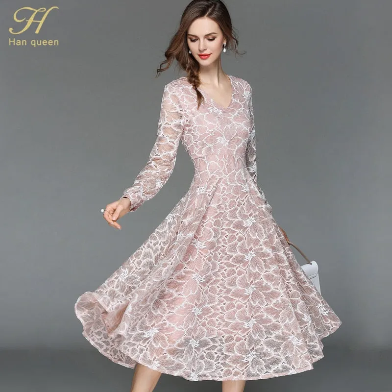 VenusFox Elegant Lace Party Dresses