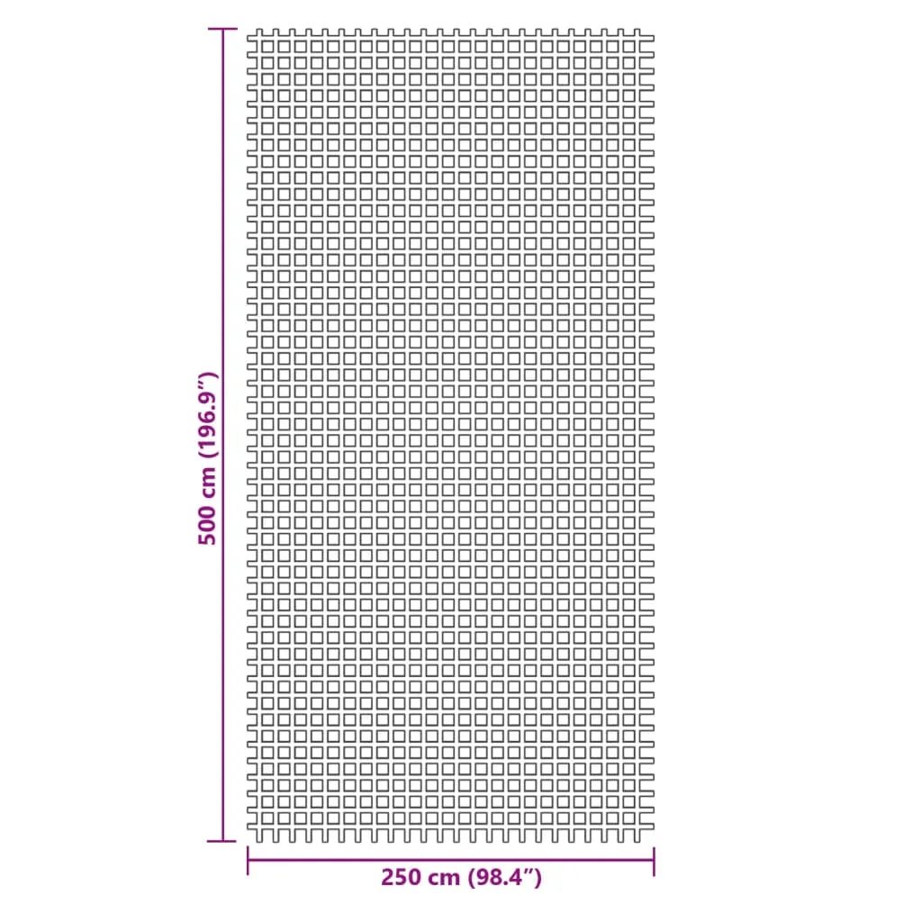 vidaXL Camping Floor Mat Anthracite 5x2.5 m