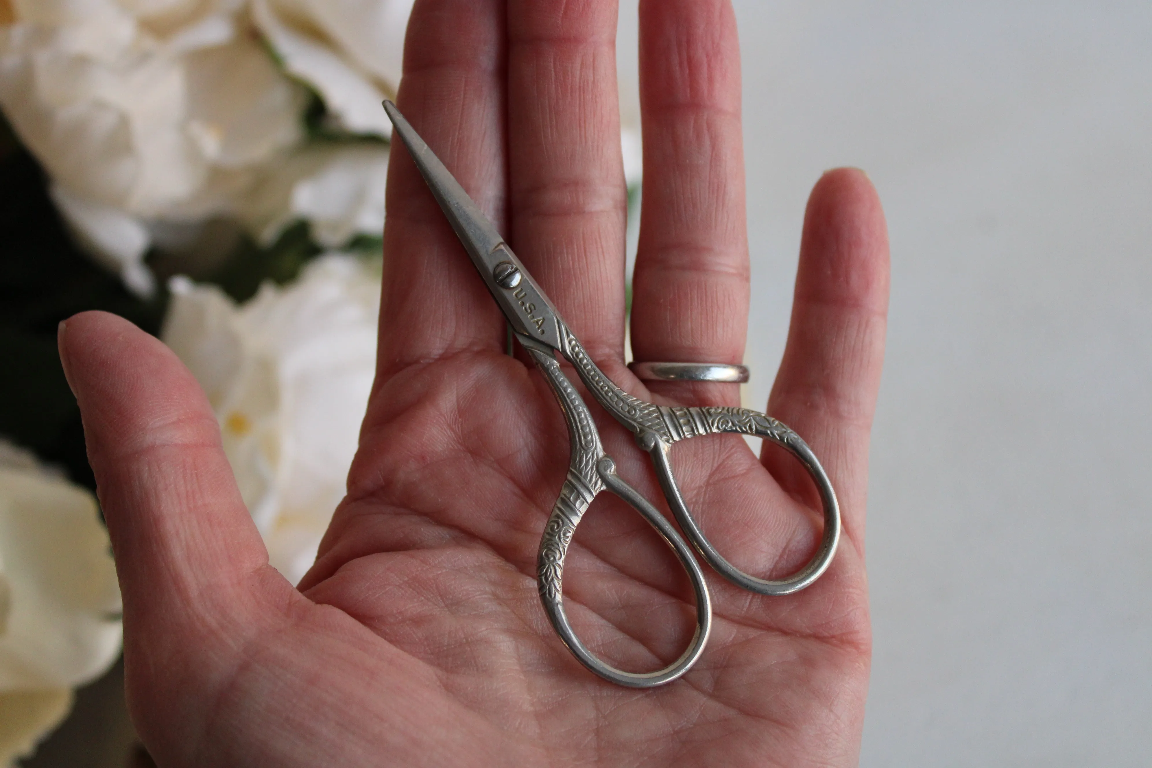 Vintage Ornate Embroidery Scissors