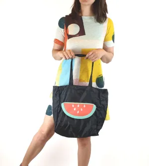 Watermelon black reusable bag