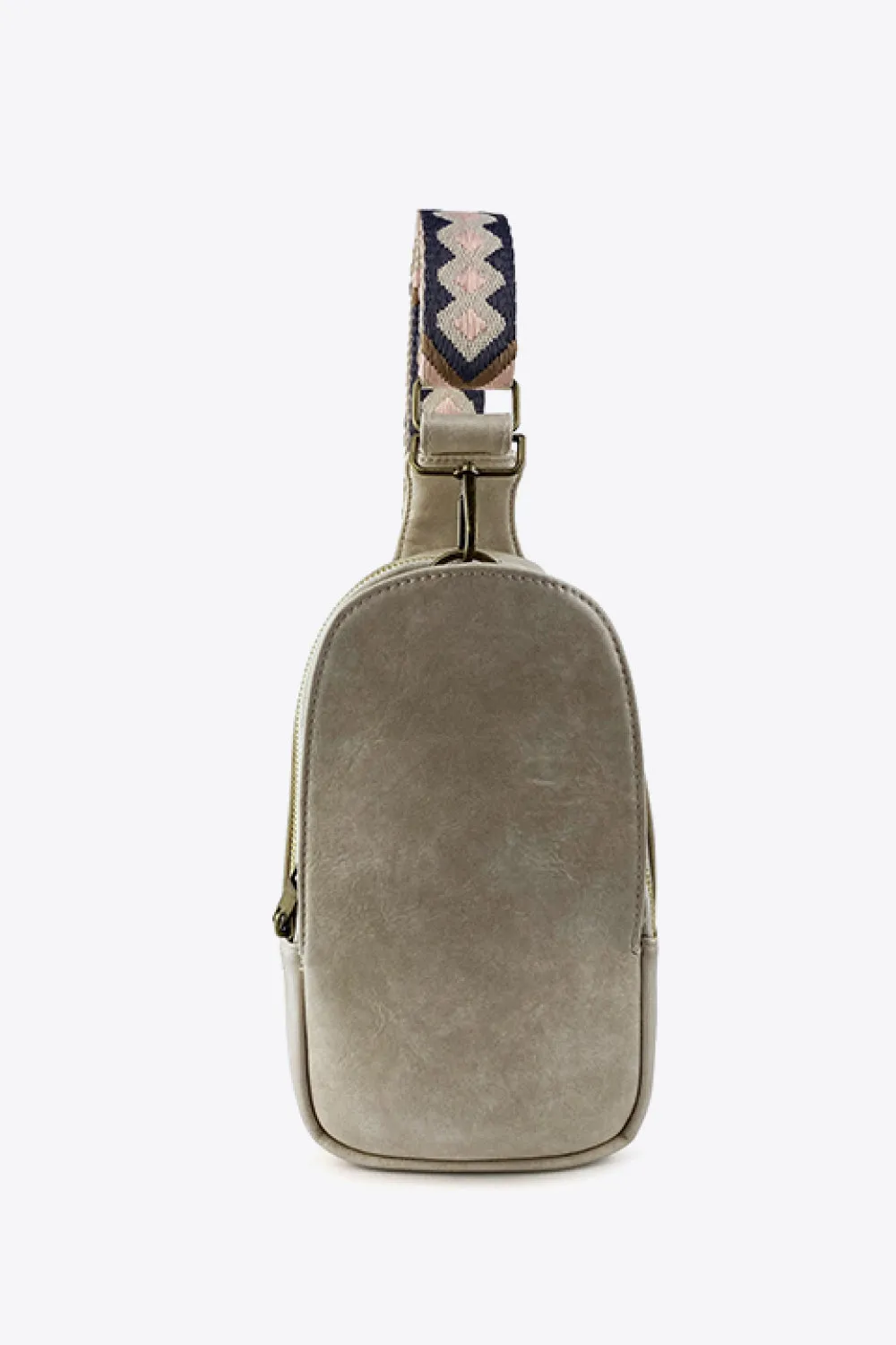 Weekend Shopping Adjustable Strap PU Leather Sling Bag