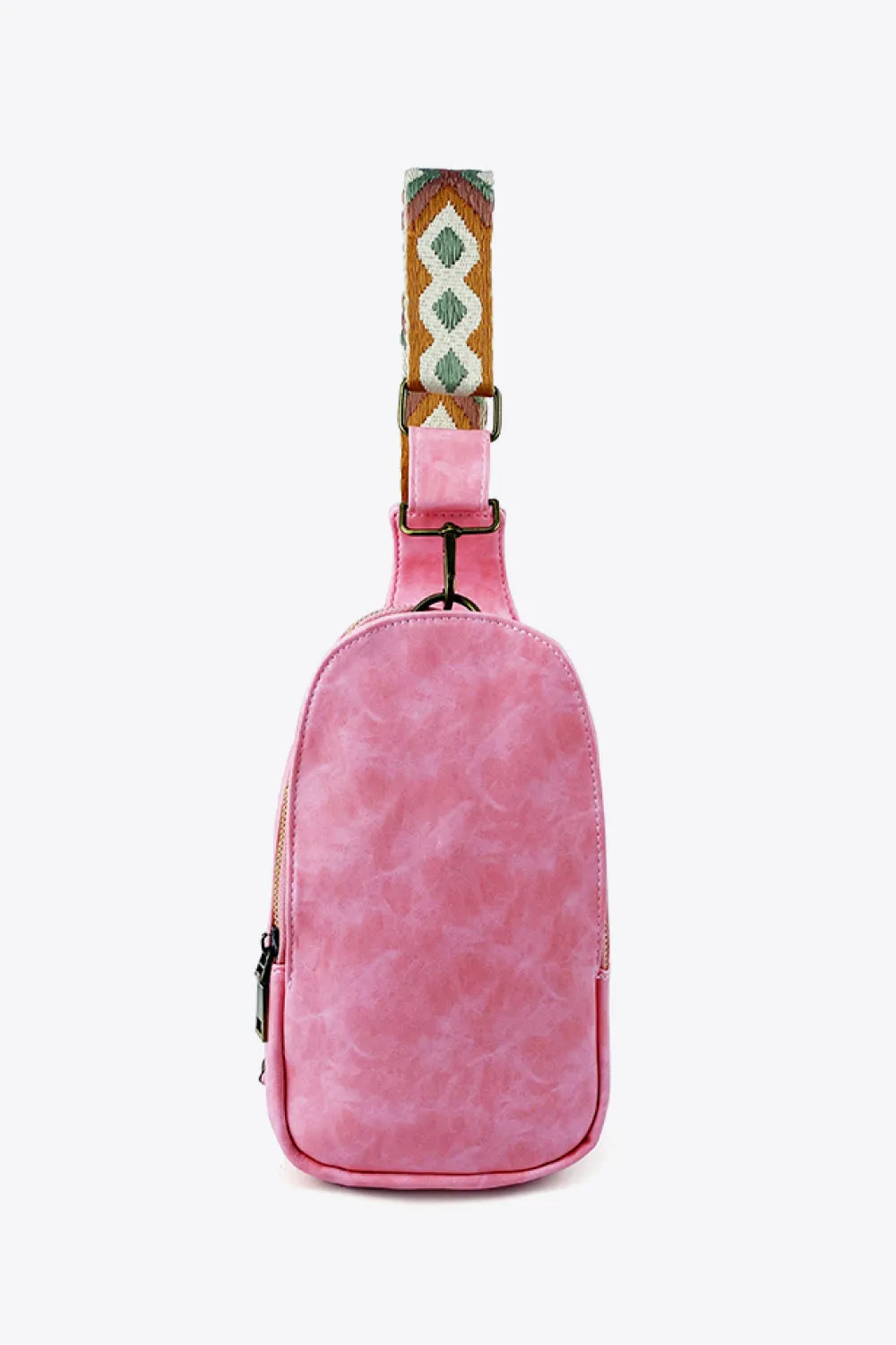 Weekend Shopping Adjustable Strap PU Leather Sling Bag