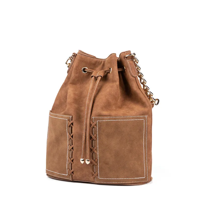 Western Womens Shoulder Bucket Bag Crossbody Boho Bags For Women