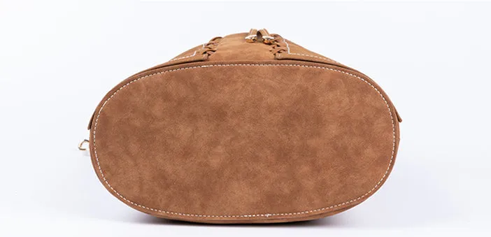 Western Womens Shoulder Bucket Bag Crossbody Boho Bags For Women