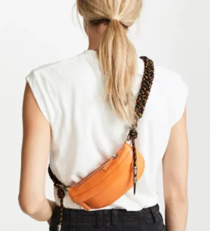 Women's Casual Leather Shoulder Bag With Weaving Belt