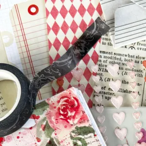 Wonderland "Ornate" Black Washi from the TN Kit - February 2024