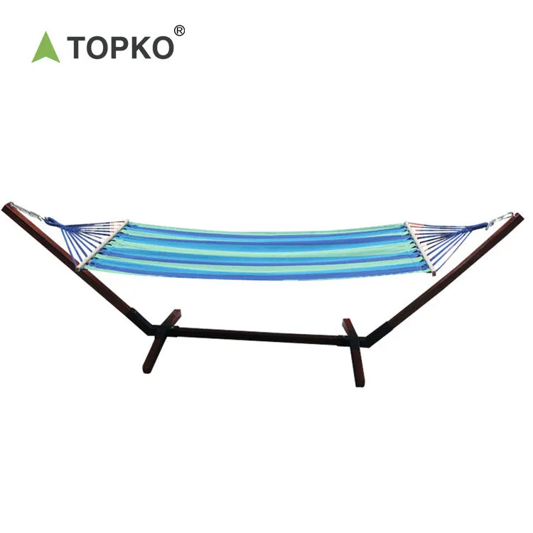 Wooden Stick Cotton Canvas Nylon Hammock