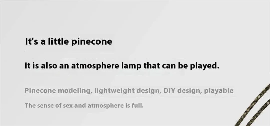 Xiaomi Nextool New Pinecone Camping Tent Night Light Long Range Atmosphere Light LED Camping Light