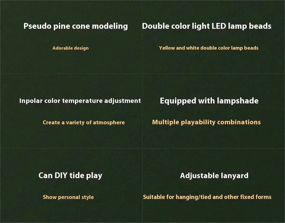 Xiaomi Nextool New Pinecone Camping Tent Night Light Long Range Atmosphere Light LED Camping Light
