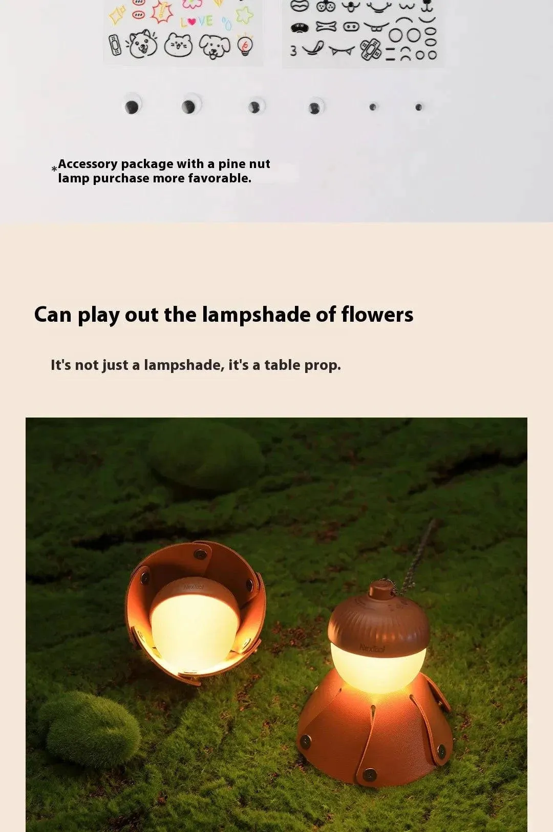 Xiaomi Nextool New Pinecone Camping Tent Night Light Long Range Atmosphere Light LED Camping Light