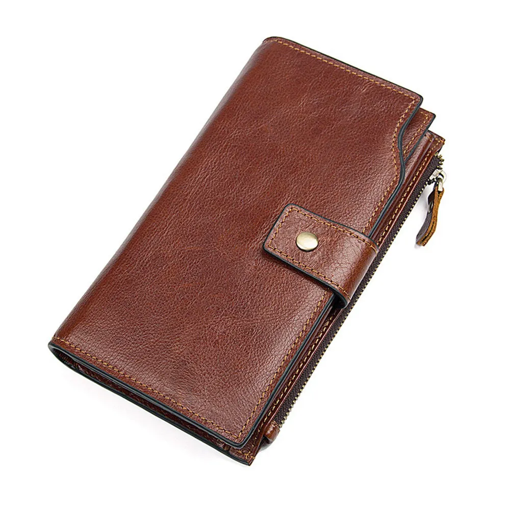 YAAGLE RFID Function Men's Real Leather Business Notecase Clutch YG8103