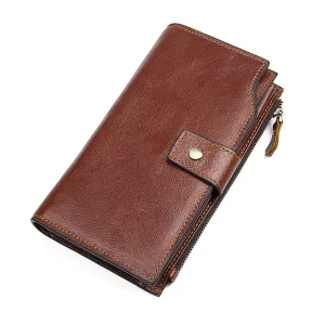 YAAGLE RFID Function Men's Real Leather Business Notecase Clutch YG8103