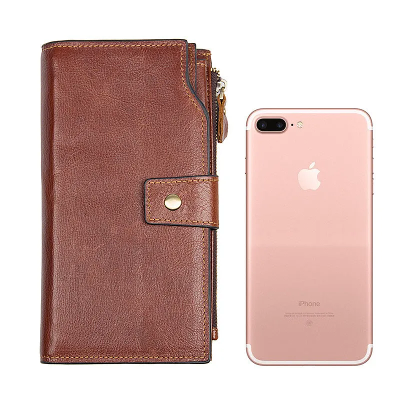 YAAGLE RFID Function Men's Real Leather Business Notecase Clutch YG8103