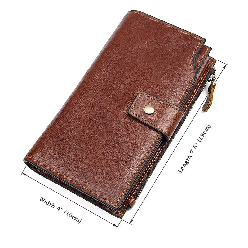 YAAGLE RFID Function Men's Real Leather Business Notecase Clutch YG8103