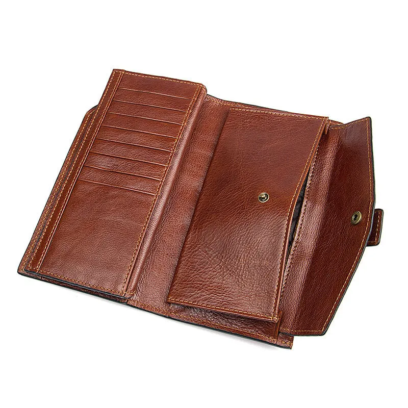 YAAGLE RFID Function Men's Real Leather Business Notecase Clutch YG8103