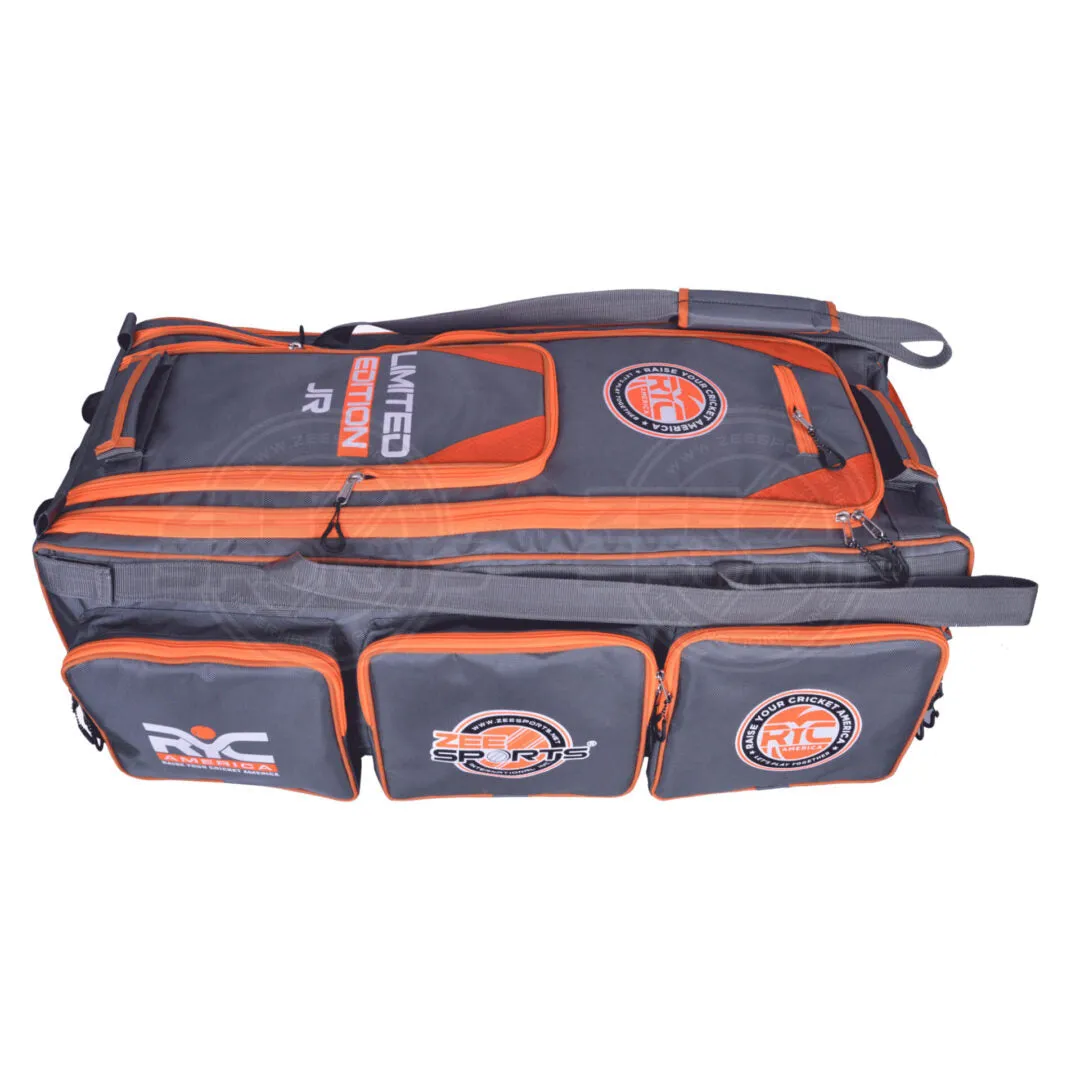 Zee Sports Kit Bag Limited Edition JR With Wheelie Gray Orange